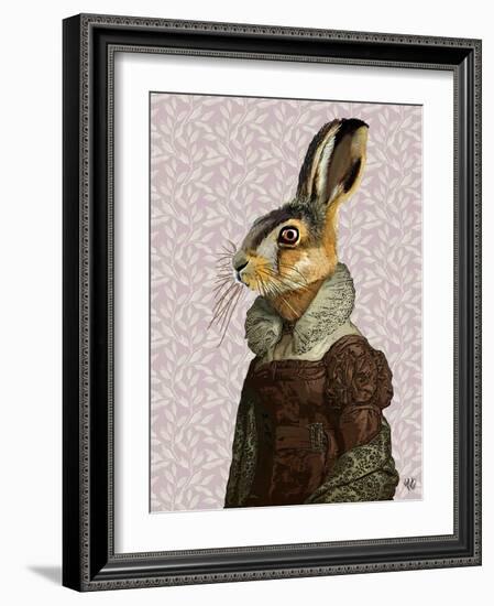 Madam Hare-Fab Funky-Framed Art Print