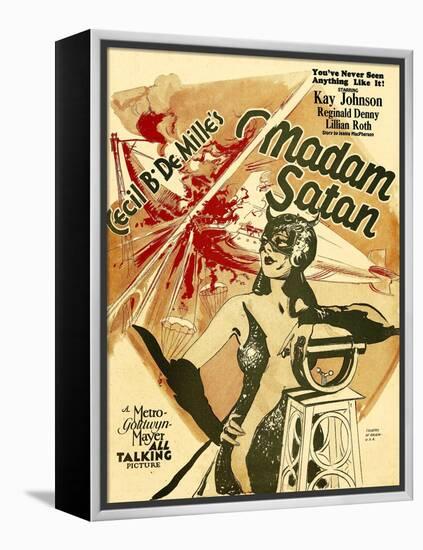 MADAM SATAN, Kay Johnson, window card, 1930.-null-Framed Stretched Canvas