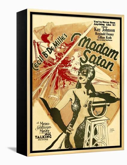 MADAM SATAN, Kay Johnson, window card, 1930.-null-Framed Stretched Canvas