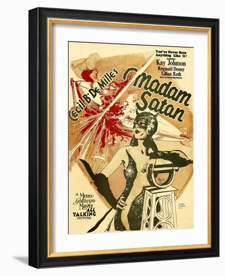 MADAM SATAN, Kay Johnson, window card, 1930.-null-Framed Art Print