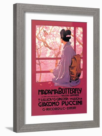 Madama Butterfly-null-Framed Art Print