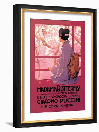 Madama Butterfly-null-Framed Art Print