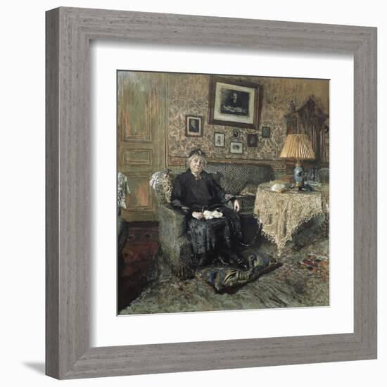 Madame Adrien Bénard-Edouard Vuillard-Framed Art Print