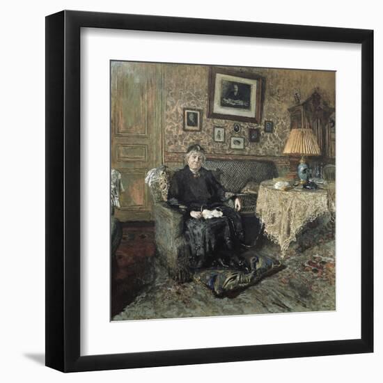 Madame Adrien Bénard-Edouard Vuillard-Framed Art Print