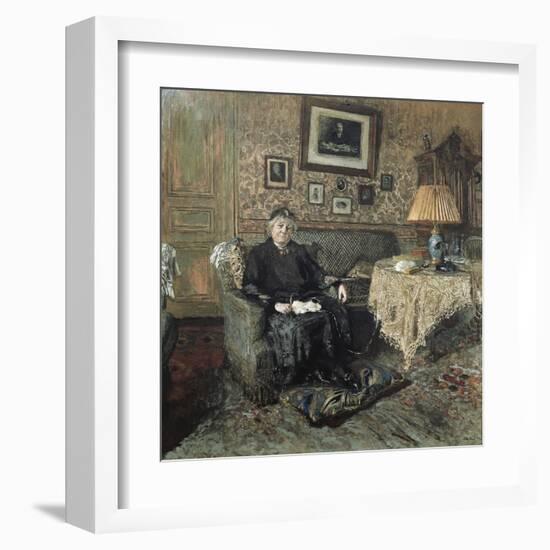 Madame Adrien Bénard-Edouard Vuillard-Framed Art Print