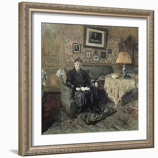 Madame Adrien Bénard-Edouard Vuillard-Framed Art Print