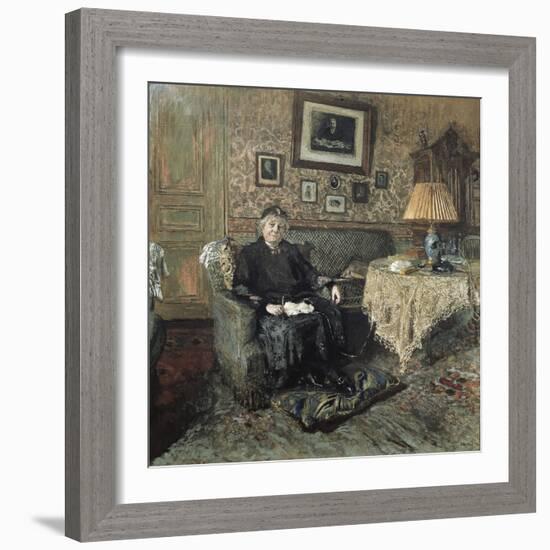 Madame Adrien Bénard-Edouard Vuillard-Framed Art Print