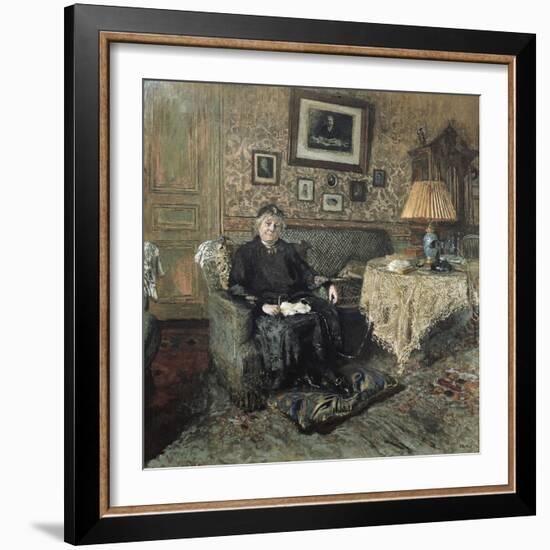 Madame Adrien Bénard-Edouard Vuillard-Framed Art Print