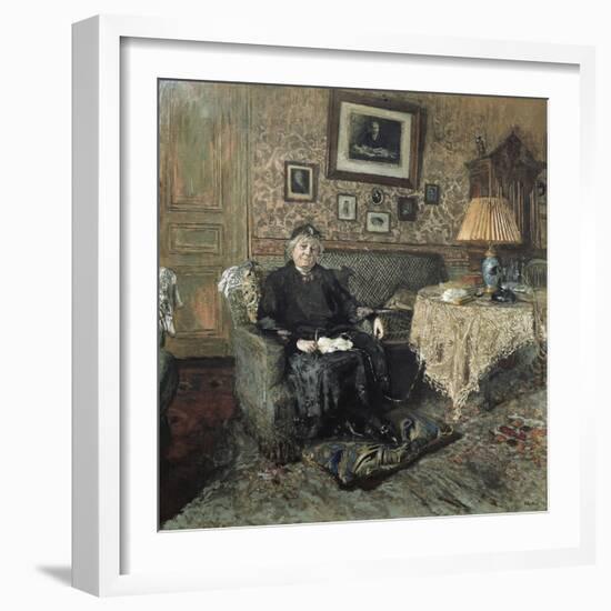 Madame Adrien Bénard-Edouard Vuillard-Framed Art Print