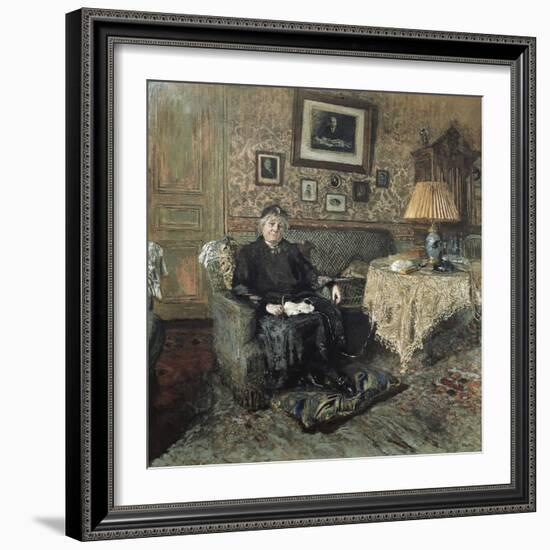 Madame Adrien Bénard-Edouard Vuillard-Framed Art Print