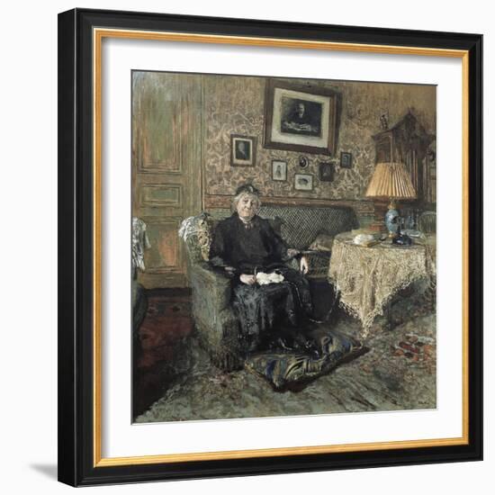 Madame Adrien Bénard-Edouard Vuillard-Framed Art Print