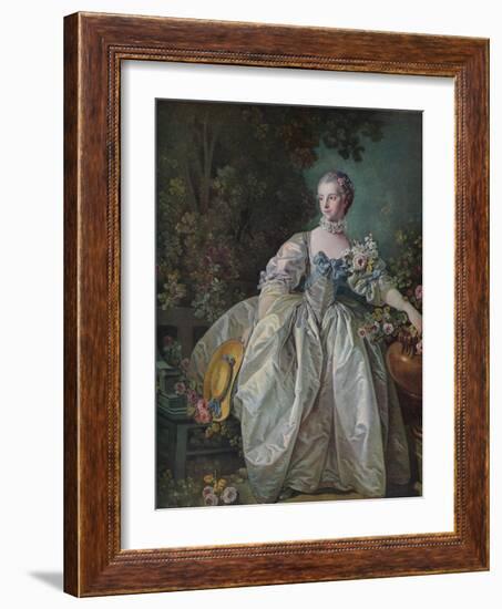 'Madame Bergeret', 1766-Francois Boucher-Framed Giclee Print