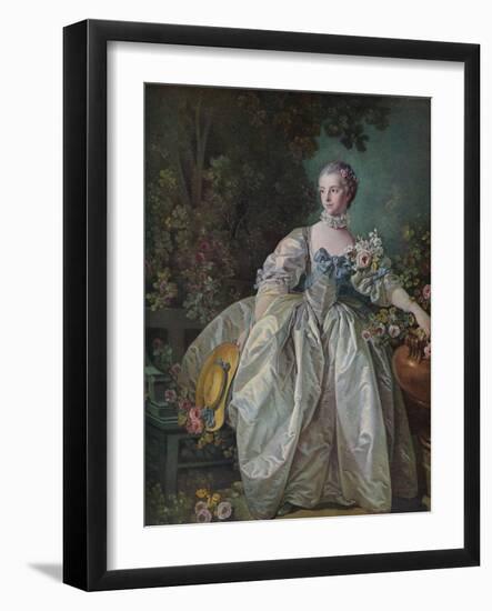 'Madame Bergeret', 1766-Francois Boucher-Framed Giclee Print
