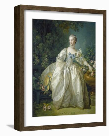 Madame Bergeret, C. 1766-Francois Boucher-Framed Giclee Print