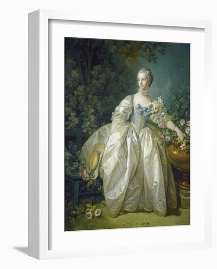 Madame Bergeret, C. 1766-Francois Boucher-Framed Giclee Print