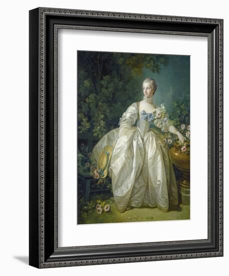 Madame Bergeret, C. 1766-Francois Boucher-Framed Giclee Print