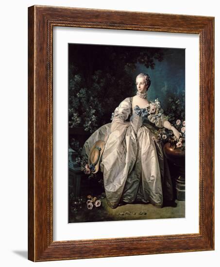 Madame Bergeret-Francois Boucher-Framed Giclee Print