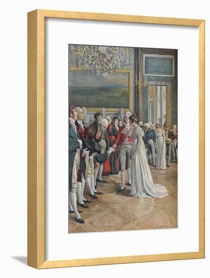 'Madame Bonaparte Receiving Embassadors at the Tuileries', 1896-Unknown-Framed Giclee Print