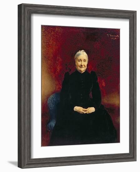 Madame Bonnat, the Artist's Mother, 1893-Leon Joseph Florentin Bonnat-Framed Giclee Print