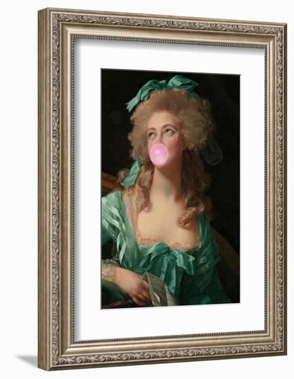 Madame Bubble-Gum-Grace Digital Art Co-Framed Photographic Print