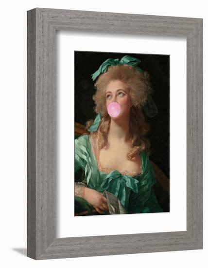 Madame Bubble-Gum-Grace Digital Art Co-Framed Photographic Print