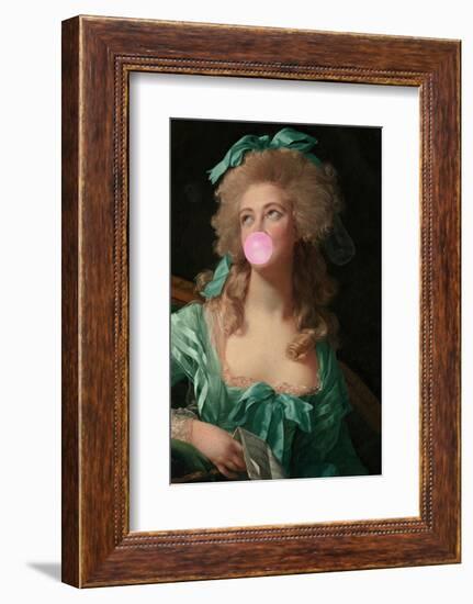 Madame Bubble-Gum-Grace Digital Art Co-Framed Photographic Print