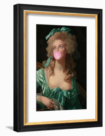 Madame Bubble-Gum-Grace Digital Art Co-Framed Photographic Print