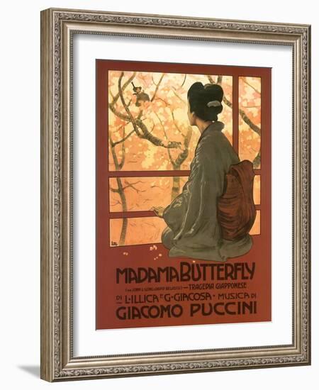 Madame Butterfly Poster-null-Framed Giclee Print