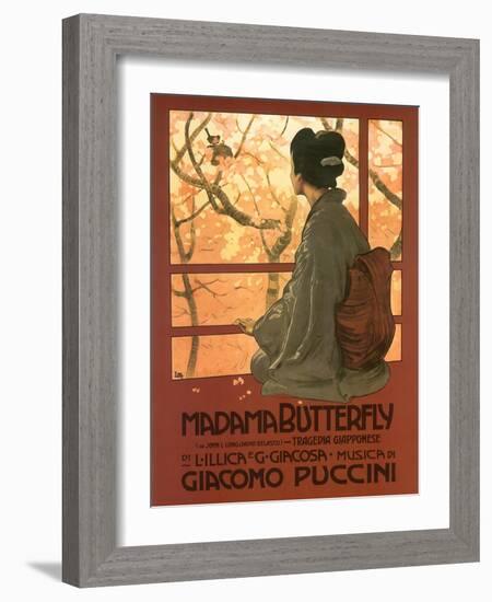 Madame Butterfly Poster-null-Framed Giclee Print