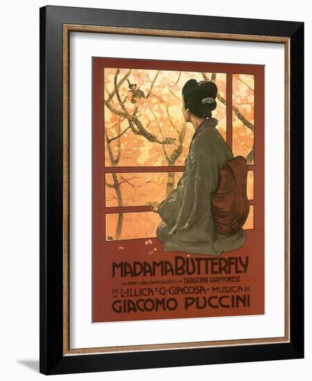 Madame Butterfly Poster-null-Framed Giclee Print