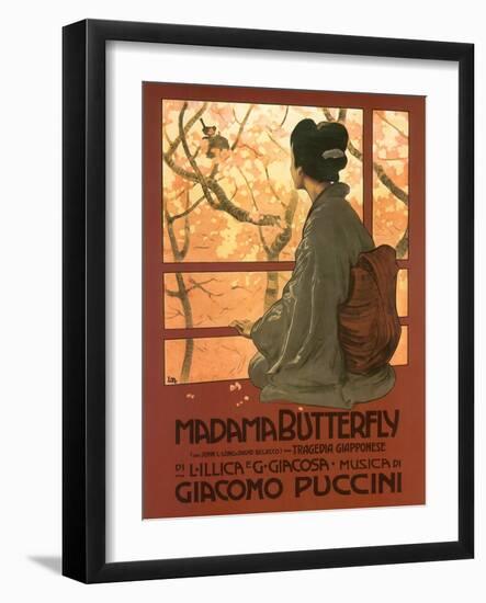 Madame Butterfly Poster-null-Framed Giclee Print