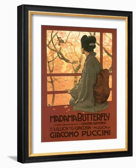 Madame Butterfly Poster-null-Framed Giclee Print