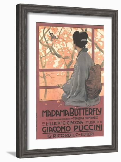 Madame Butterfly Poster-null-Framed Art Print