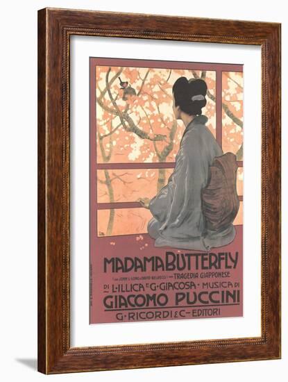 Madame Butterfly Poster-null-Framed Art Print