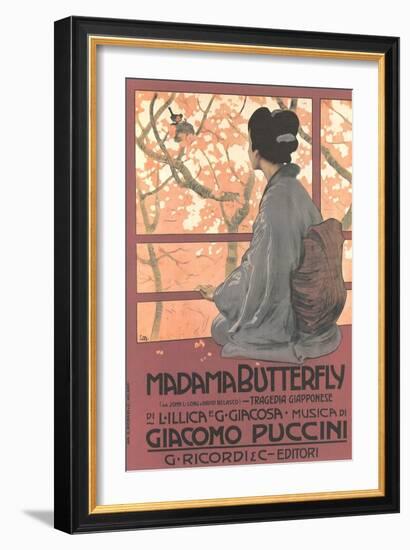 Madame Butterfly Poster-null-Framed Art Print