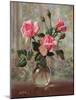 Madame Butterfly Roses in a Glass Vase-Albert Williams-Mounted Giclee Print