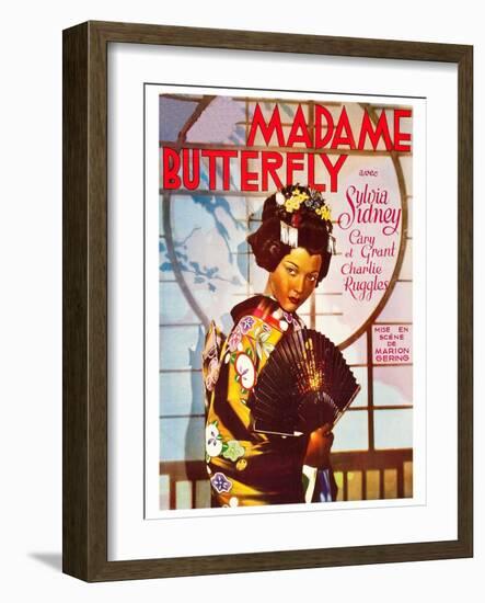 Madame Butterfly-null-Framed Art Print