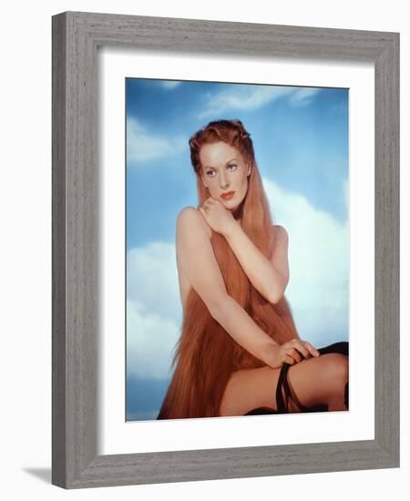 Madame by Coventry (Lady Godiva of Coventry) by Arthur Lubin with Maureen O'Hara (Lady Godiva), 195-null-Framed Photo