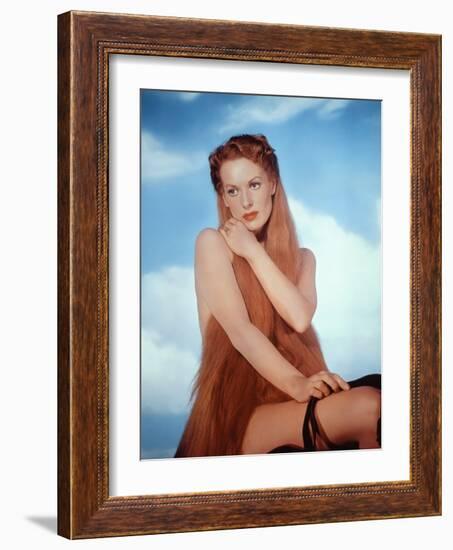 Madame by Coventry (Lady Godiva of Coventry) by Arthur Lubin with Maureen O'Hara (Lady Godiva), 195-null-Framed Photo