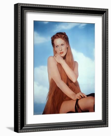 Madame by Coventry (Lady Godiva of Coventry) by Arthur Lubin with Maureen O'Hara (Lady Godiva), 195-null-Framed Photo