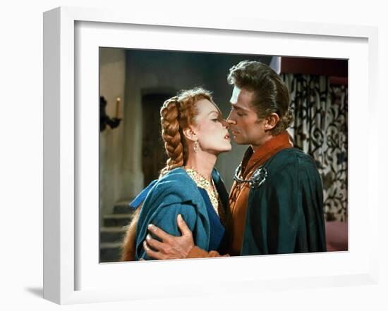 Madame by Coventry (Lady Godiva of Coventry) by Arthur Lubin with Maureen O'Hara (Lady Godiva) and -null-Framed Photo