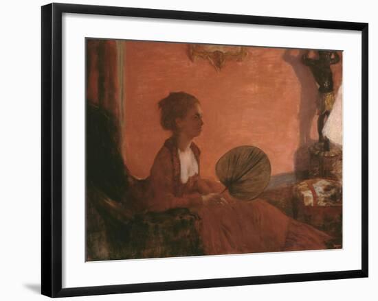 Madame Camus, 1869-70-Edgar Degas-Framed Giclee Print