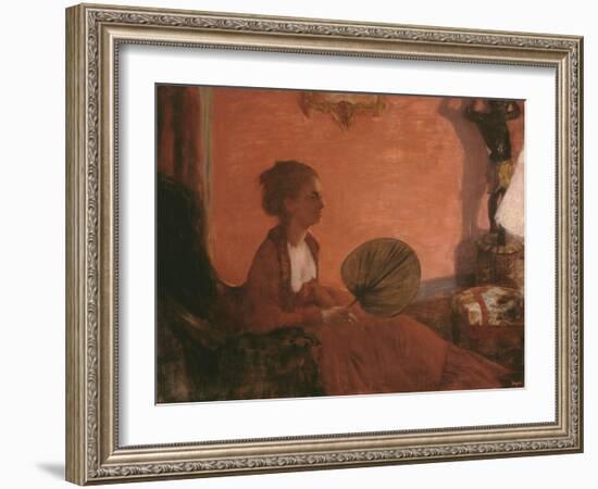 Madame Camus, 1869-70-Edgar Degas-Framed Giclee Print