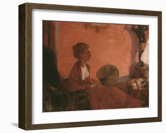 Madame Camus, 1869-70-Edgar Degas-Framed Giclee Print