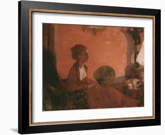 Madame Camus, 1869-70-Edgar Degas-Framed Giclee Print