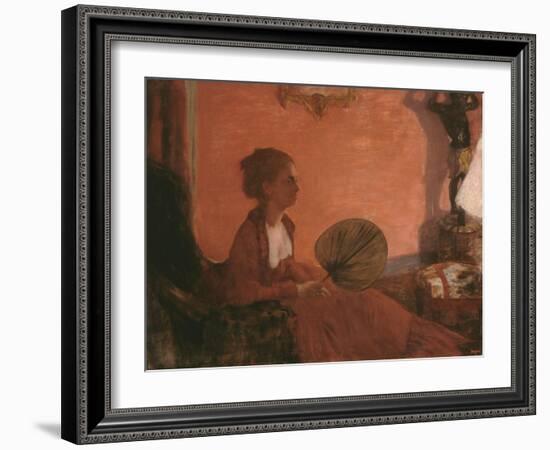 Madame Camus, 1869-70-Edgar Degas-Framed Giclee Print