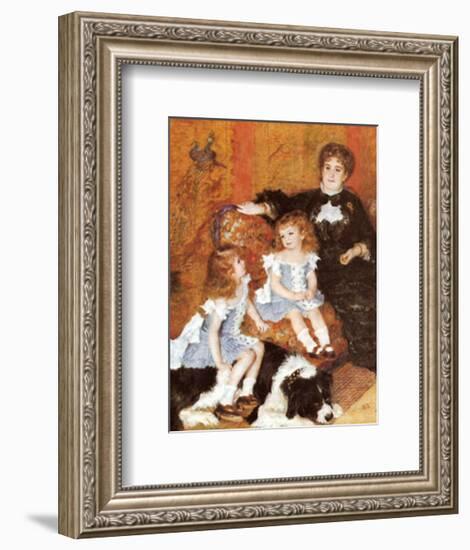 Madame Charpentier and Her Children-Pierre-Auguste Renoir-Framed Art Print