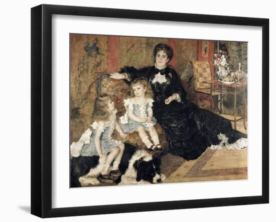 Madame Charpentier and Her Children-Pierre-Auguste Renoir-Framed Giclee Print