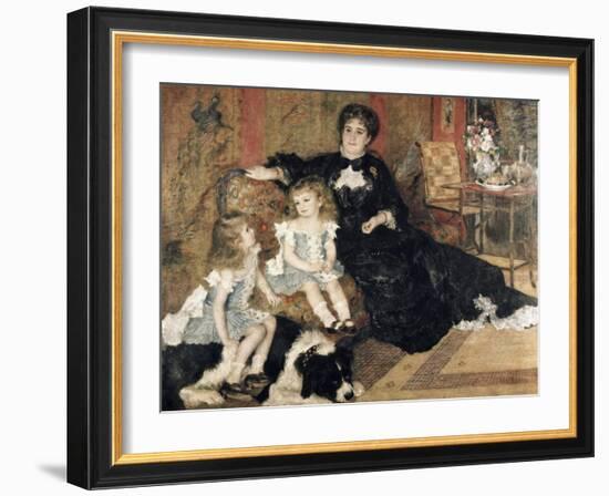 Madame Charpentier and Her Children-Pierre-Auguste Renoir-Framed Giclee Print