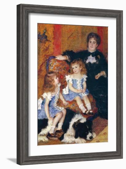 Madame Charpentier and Her Children-Pierre-Auguste Renoir-Framed Art Print